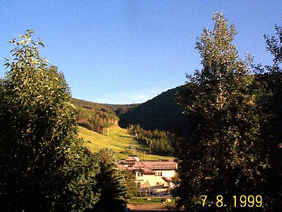 Summertime view of Golden Peak from Balcony